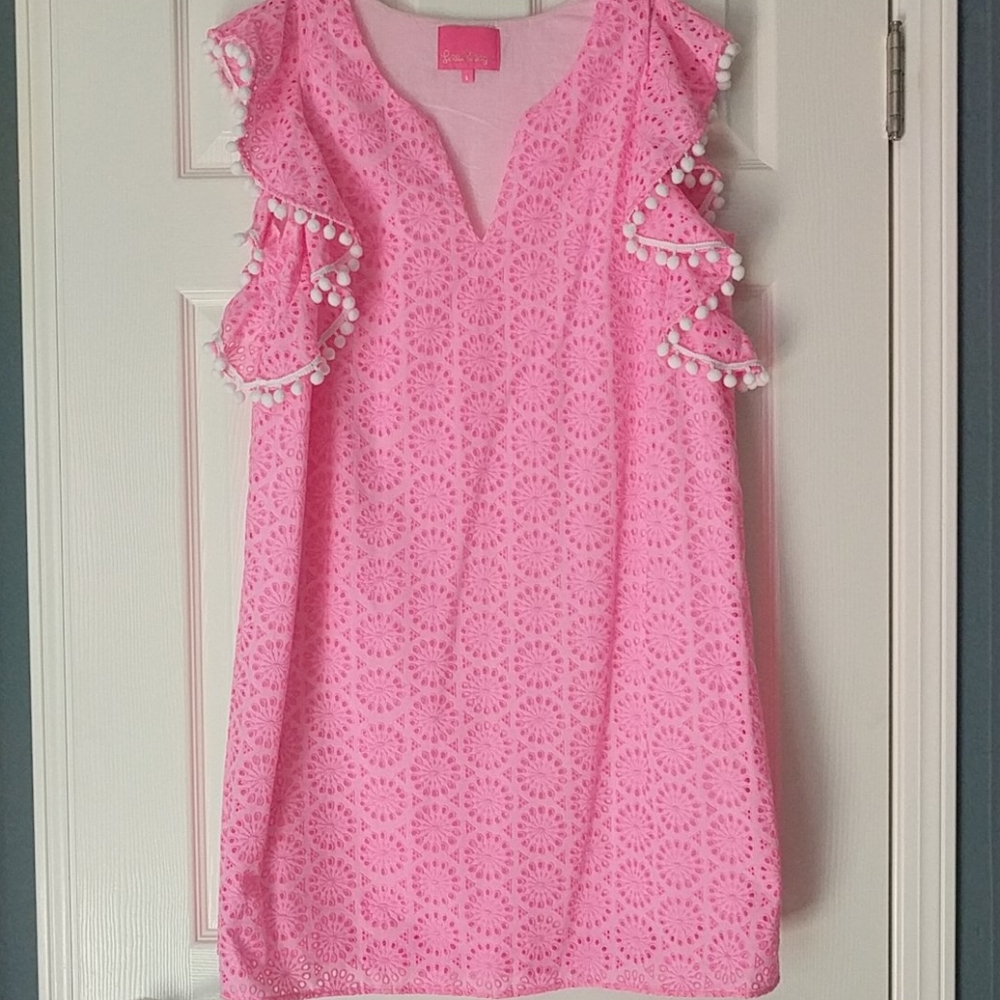 Lilly Pulitzer Pink Eyelet Dress